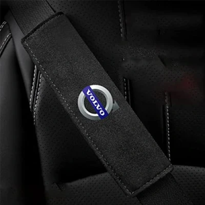 Imagen de MOOWI 2Piezas Protector Cinturon Coche para Volvo XC60 S60 S90 XC90 V90 V60, Transpirables Almohadilla ProteccióN Funda Cinturón de Seguridad Cubre Cinturones