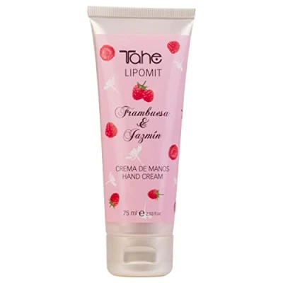 Imagen de Tahe Lipomit Crema de Manos hidratante Frambuesa y Jazmín con Protección Anti UV, 75 ml