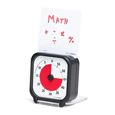 Imagen de Time Timer Original Pocket Temporizador de Cuenta Regresiva Visual para Aulas, Cocina, Reuniones, Niños, Oficinas y Herramienta Estudio en el Hogar con Asa Portátil Funcionamiento Silencioso