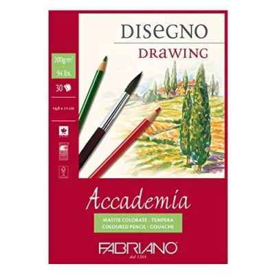 Imagen de Dess Fabriano Accademia dibujo A5 papel 14,8 x 21 cm blanco