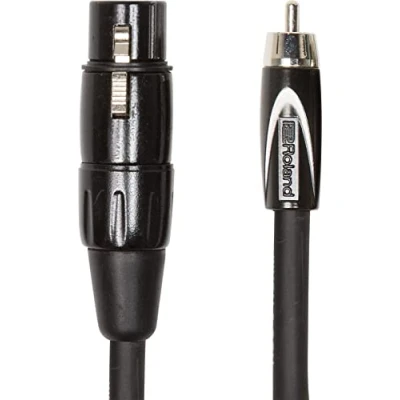 Imagen de Cable de interconexión la serie Black Roland — XLR hembra a RCA, 3 m longitud RCC 10 RCXF