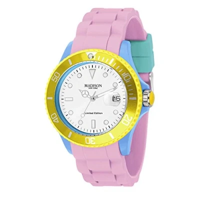 Imagen de Madison Reloj Análogo clásico para Unisex de Cuarzo con Correa en Caucho U4484