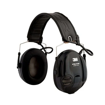 Imagen de 3M Peltor STAC RD Orejeras de protección, protector auditivo, 26 dB, plegable, Negro/Rojo