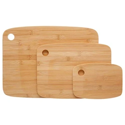 Imagen de Vita Perfeta 3 tablas de cortar 100% madera bambú, duraderas y resistentes