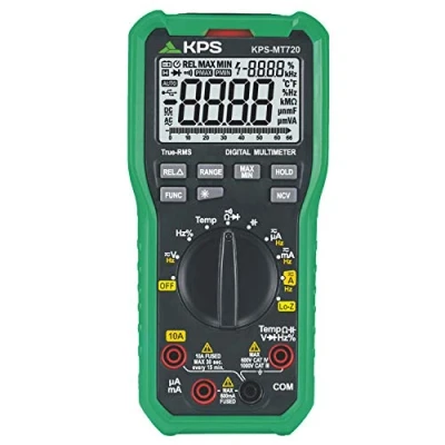 Imagen de KPS MT720 Multimetro digital TRMS Profesional baja impedancia 6600 cuentas, Tensión 1000V AC/DC, Corriente 10A NCV (Detección sin contacto), Temperatura CAT.III 1000V, CAT.IV 600V