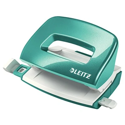 Imagen de Leitz 50601051 NeXXt WOW Perforadora de metal (10 hojas capacidad), color azul verdoso
