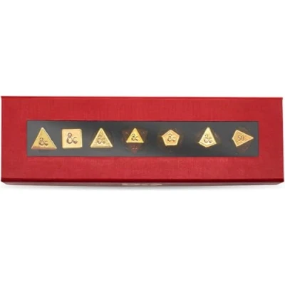 Imagen de Ultra PRO juego de dados metal pesado 7 RPG para Dungeons &amp; Dragons, accesorios mesa premium, rol, rol coleccionables, aleación zinc jugadores
