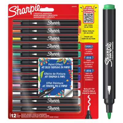 Imagen de Sharpie Rotulador Creativo Colores Surtidos 12pc