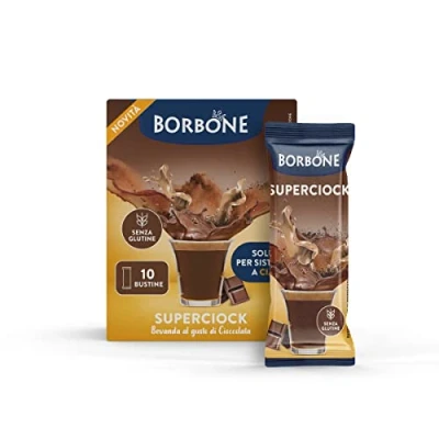 Imagen de Caffè Borbone Stick de SuperCiok 80 barras para preparar bebida Chocolate (8 paquetes 10) Ideal sistemas filtro papel