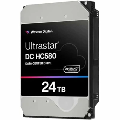 Imagen de WD Ultrastar DC HC580 WUH722424ALE6L4 Disco Duro (24 TB, Interno, 3,5 Pulgadas, SATA 6 GB/s, 7200 RPM, búfer: 512 MB)