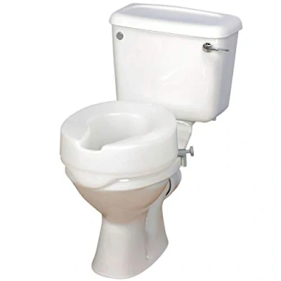 Imagen de Patterson Medical Ashby Easyfit Asiento elevador con fijación para inodoro (10 cm)