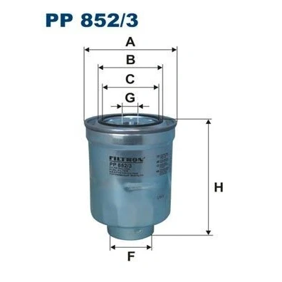 Imagen de FILTRON PP 852/3 Filtro Combustible enroscable MITSUBISHI: ASX SUV, Outlander 2 Lancer 8 Limousine, CITROËN: C4 Aircross