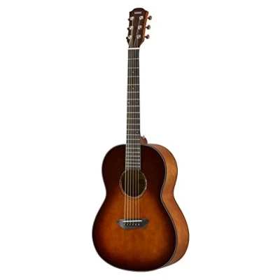 Imagen de Yamaha CSF1M Guitarra Acústica con Sonido Potente y de Riqueza Armónica, Aspecto Elegante, Adecuada para Viajar, Color Marrón (Sombreado tabaco oscuro)