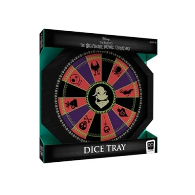 Imagen de The OP Games Nightmare Before Christmas Dice Tray Oogie Boogie Roulette Wheel Collectible Rolling for RPG, D&amp;D, Table Officially Licensed Disney Gift