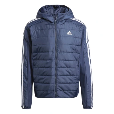 Imagen de adidas Hombre Essentials 3 Stripes Insulated Hooded Hybrid Jacket, Legend Ink, XXL