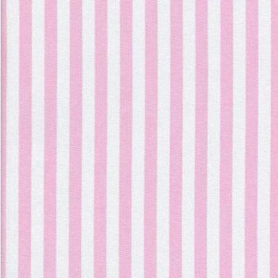 Imagen de Textiles français Tela Rosa y Blanco Raya Marina 1 cm 100% algodón Suave Ancho: 150 (por Metro Lineal)*