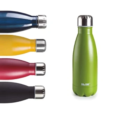 Imagen de IBILI Botella termo Doble pared musgo 350 ml, Acero Inoxidable 18/10, pared, Reutilizable