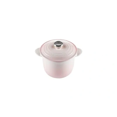 Imagen de Le Creuset Cocotte Every de hierro fundido con tapa interior cerámica gres, 18 cm, 2 litros, Shell Pink, 41110187770460