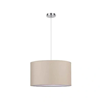 Imagen de FABRILAMP Lampara Colgante modelo Chanza en Cromo/beis