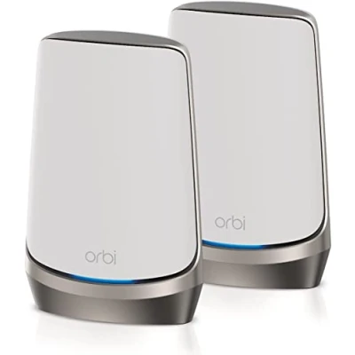 Imagen de Netgear Orbi Sistema Mesh WiFi 6E RBKE962 Router Quad Band con 1 satélite Cobertura de 550 m2, 200 Dispositivos Velocidades hasta 10,8 Gbps (AXE11000) Configuración Sencilla