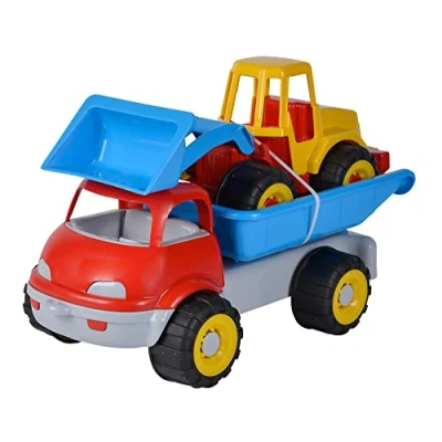 Imagen de Simba Camión volquete con Excavadora, Juguete de Arena, 29 cm/36 cm, neumáticos Material Suave, a Partir 10 Meses