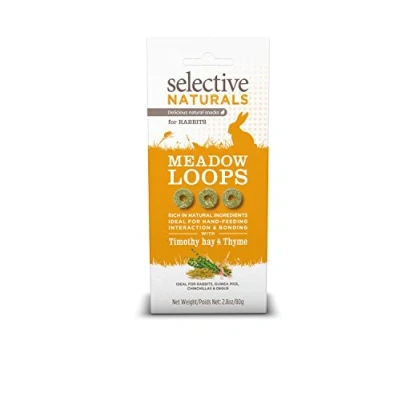 Imagen de Selective Naturals Meadow Loops Timothy Hay &amp; Thyme For Rabbits 2.8 Oz 3 Pack