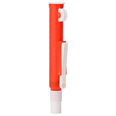 Imagen de stonylab Bomba de Pipeta, Pipeta Rojo 25 ml Filtro Pipet para Investigación Laboratorio