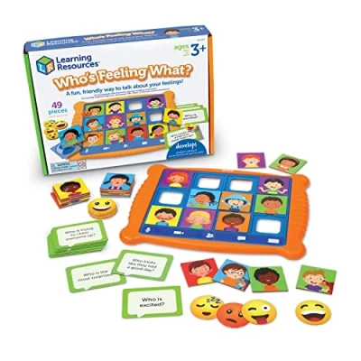 Imagen de Learning Resources ¿ Cómo se Siente Cada Aprendizaje Social y Emocional, comunicación para niños, Sentimientos, Juego Infantil Aprender Las emociones, 49 Piezas, 3+ años, Multicolor (LER6374)