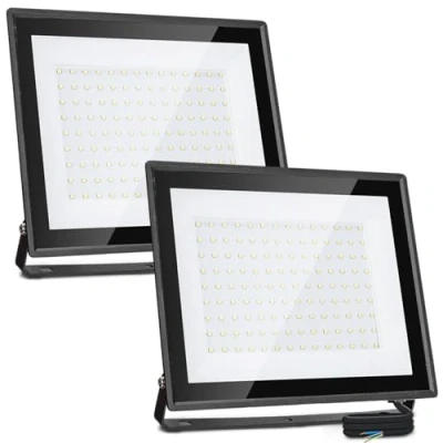 Imagen de Aigostar Foco LED Exterior 100w 8700LM, Proyectore Impermeable IP65, Focos 126 LED, 6500K Blanco Frío para Garaje,Jardín,Patio,Parque.2 pcs