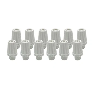 Imagen de HALOTEC Pack 12 Abrazaderas PrensaestopasColor Blanco Fijación y sujeción de Cables electricos a Portalámparas Protección SeguridadFabricación Italiana