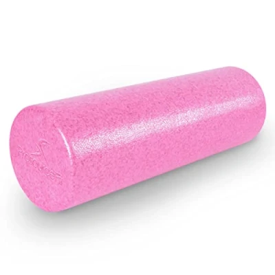 Imagen de ProsourceFit High Density Foam Rollers 18 inches long, Firm Full Body Athletic Massager for Back Stretching, Yoga, Pilates, Post Workout Trigger Point Release, Pink