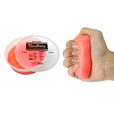 Imagen de CanDo TheraPutty anti bacteriano Pasta modelar 170 g Roja (ligera)