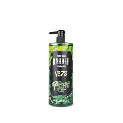 Imagen de BARBER MARMARA Gel de afeitar para hombre No.78 hombre, transparente, 1000 ml, afeitado preciso los contornos la barba No hace espuma Enfría piel