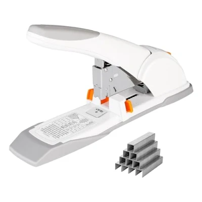Imagen de Amazon Basics Grapadora potente, 120 hojas, Plateado