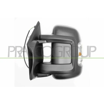 Imagen de Espejo retrovisor Prasco FT9307007 izquierda negro manual brazo corto de espejo, convexo, no tintado FIAT: Ducato III Furgón