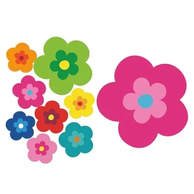 Imagen de tradercat Pril Pegatinas para coche (8 unidades), diseño de flores, color rosa