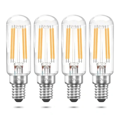 Imagen de Bonlux E14 Bombilla LED 12V 4W T25 4W, equivalente a 40W, color blanco cálido 2700K