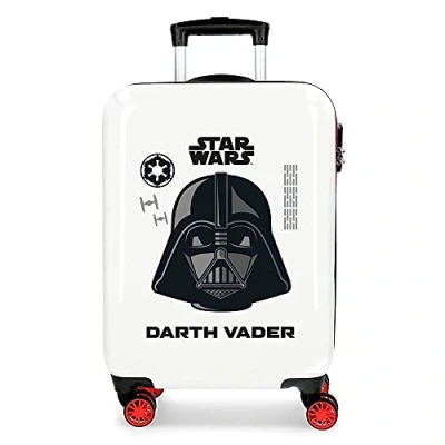 Imagen de Star Wars Darth Vader Maleta de Cabina Blanca 38x55x20 cms Rígida ABS Cierre combinación Lateral 34L 2 kgs 4 Ruedas Dobles Equipaje Mano