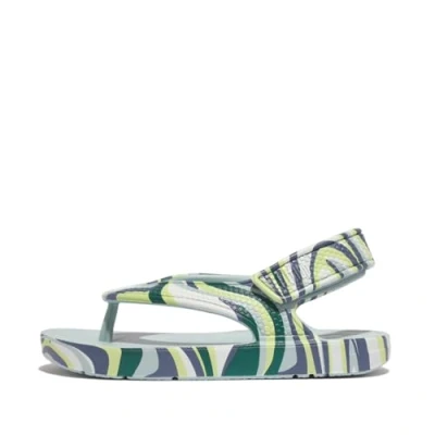 Imagen de Fitflop iQUSHION Kids Toddler Swirly Ergonomic Flip Flops, Sandalia, Blue, 31 EU