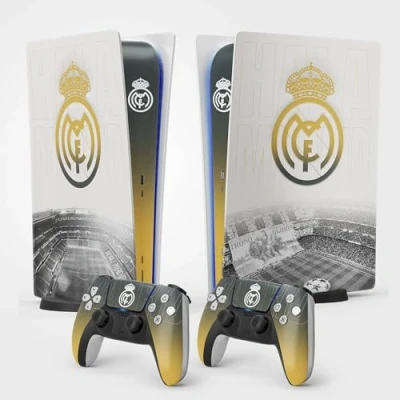 Imagen de FFrame Sticker PS5 Real, Playstation 5 Foot, consola y mando Edición Estándar Digital, Skin Madrid (2 mandos)
