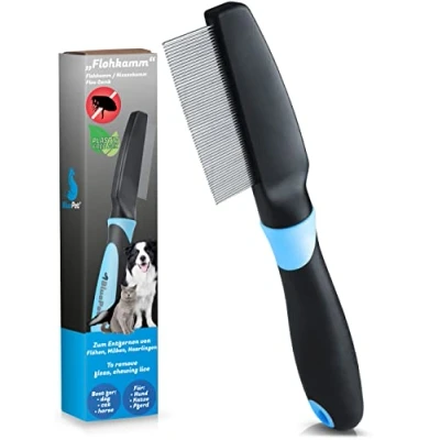 Imagen de BluePet® Peine piojos y liendres deparasitante antipiojos Antipulgas para Liendrera profesional