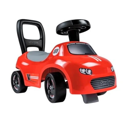 Imagen de Smoby Correpasillos Rojo, a Partir de 10 Meses, líneas Suaves, Aspecto Moderno y claxon Integrado en el Volante (7600720541)