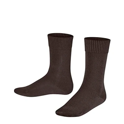 Imagen de FALKE Comfort Wool K SO lana algodón unicolor 1 par, Calcetines Unisex niños, Marrón (Dark Brown 5230), 27 30