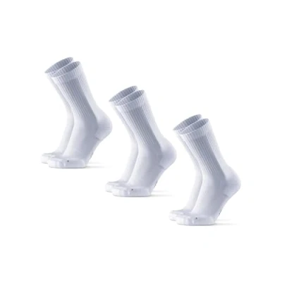 Imagen de DANISH ENDURANCE Pack de 3 Calcetines Altos Para Correr Largas Distancias, Hombres y Mujeres, Anti Rozaduras Blanco 39 42