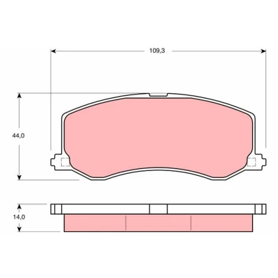 Imagen de TRW GDB3237 Juego de pastillas freno no preparado para indicador desgaste SUZUKI: SWIFT 2