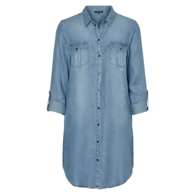Imagen de Vero Moda Vmmolly Langes Vestido largo, Mujer, Talla: Small, Light blue denim