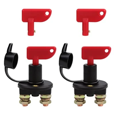 Imagen de HSeaMall Paquete de 12V / 24V automotriz separador aislador la batería corte apagado Interruptor emergencia (2)