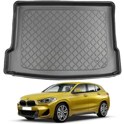 Imagen de LHyfA Alfombrilla para Maletero de Coche BMW X2 2018,Maletero Antideslizante Impermeable Goma