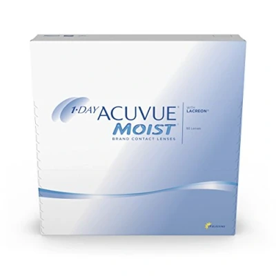 Imagen de ACUVUE 1 DAY MOIST Reemplazo Diario protección UV 90 lentes +5.75 radio 9.0