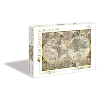 Imagen de Clementoni puzzle 3000 piezas Mapa Antiguo, adulto (33531), Multicolor